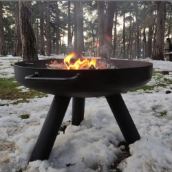 FS-605 Flame Feast Açık Hava Ateş Çukuru: Barbekü Izgaralı, Derin Hazneli, Dayanıklı Sac