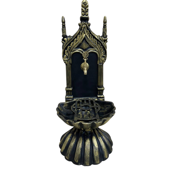 FS-905 Altın Midye Flame Stove Alüminyum Bahçe Çeşmesi: Lüks Dış Mekan Estetiği