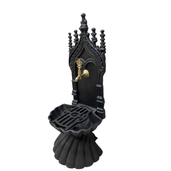 FS-906 Flame Stove Mat Siyah Midye Alüminyum Bahçe Çeşmesi: Modern, Şık, Dayanıklı