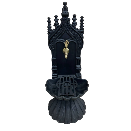 FS-906 Flame Stove Mat Siyah Midye Alüminyum Bahçe Çeşmesi: Modern, Şık, Dayanıklı