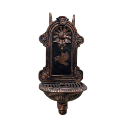 FS-907 Bakır Midye Flame Stove Kuş Desenli Alüminyum Bahçe Çeşmesi, Tek Musluklu, Dayanıklı