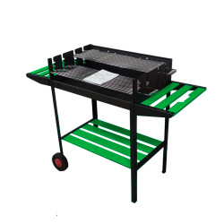 FS-505Y Flame Stove Ultra Lüks Yeşil Taşınabilir Barbekü Mangal Geniş Hazneli Dekoratif Tasarım