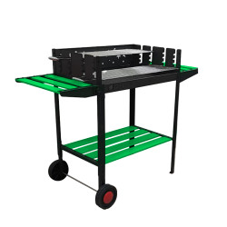 FS-505Y Flame Stove Ultra Lüks Yeşil Taşınabilir Barbekü Mangal Geniş Hazneli Dekoratif Tasarım