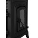 FS-011YK Flame Stove Yan Kapaklı Fırınlı Camlı Döküm Soba Yüksek Verimli Odun Kömür sobası