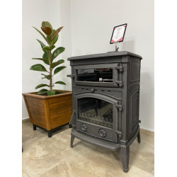 FS-013 Flame Stove Sirius Mega Fırınlı Döküm Soba: Yüksek Verimli Odun Kömür Sobası