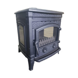 FS-014 Flame Stove Sirius Ultra Döküm Soba Yüksek Verimli Alman Seramik Camlı 9 kW FS-14