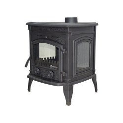 FS-014 Flame Stove Sirius Ultra Döküm Soba Yüksek Verimli Alman Seramik Camlı 9 kW FS-14