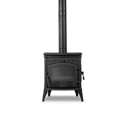 FS-014YK Flame Stove Sirius Ultra Yan Kapaklı Pik Döküm Odun Kömür Sobası