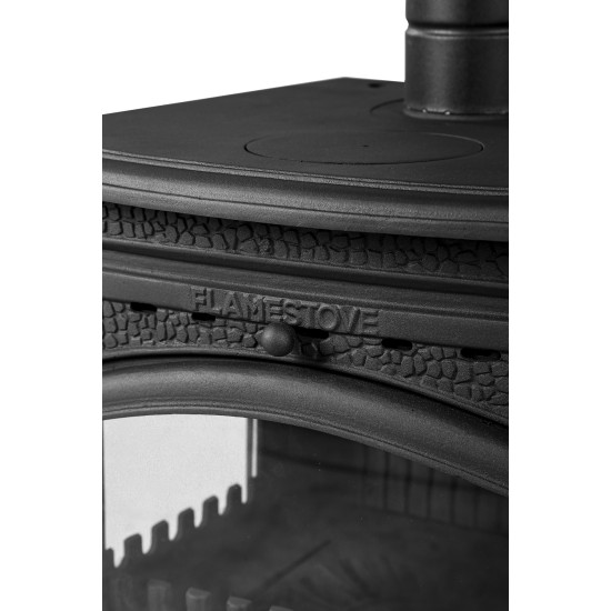 FS-014YK Flame Stove Sirius Ultra Yan Kapaklı Pik Döküm Odun Kömür Sobası