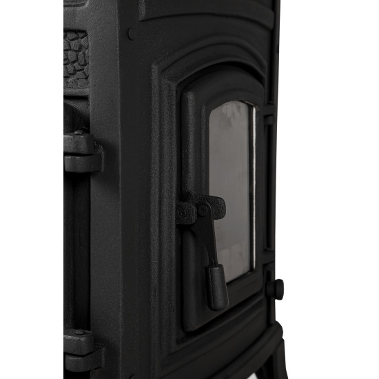 FS-014YK Flame Stove Sirius Ultra Yan Kapaklı Pik Döküm Odun Kömür Sobası