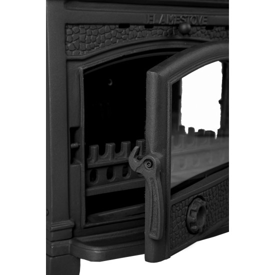 FS-014YK Flame Stove Sirius Ultra Yan Kapaklı Pik Döküm Odun Kömür Sobası