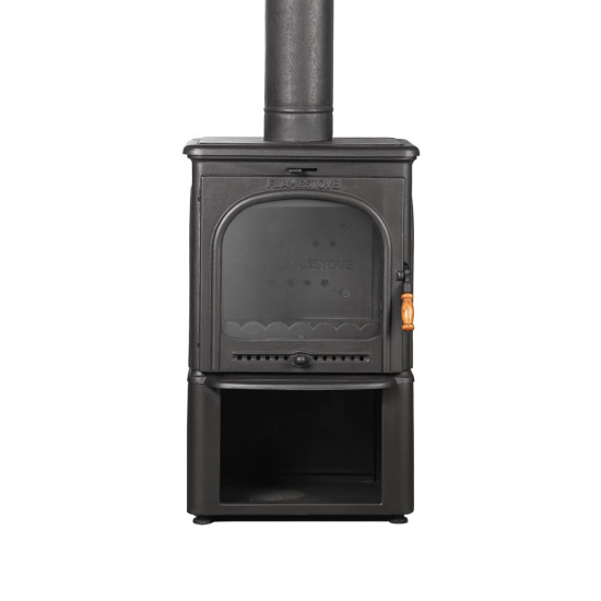 FS-022ST Flame Stove Modena Lux Style 3 Camlı Yüksek Verimli Odun Kömür Döküm Soba