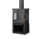 FS-022ST Flame Stove Modena Lux Style 3 Camlı Yüksek Verimli Odun Kömür Döküm Soba