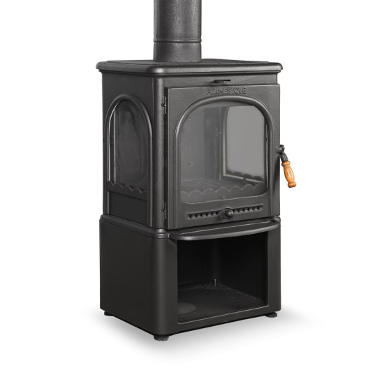 FS-022ST Flame Stove Modena Lux Style 3 Camlı Yüksek Verimli Odun Kömür Döküm Soba