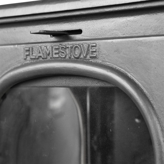 FS-022ST Flame Stove Modena Lux Style 3 Camlı Yüksek Verimli Odun Kömür Döküm Soba