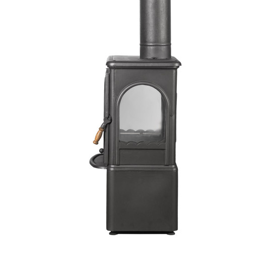FS-022ST Flame Stove Modena Lux Style 3 Camlı Yüksek Verimli Odun Kömür Döküm Soba
