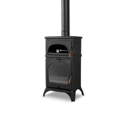 FS-023 Flame Stove Modena Fırınlı Döküm Soba, Yüksek Verimli Odun Kömür Sobası