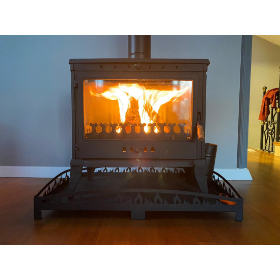 FS-042 Flame Stove Retro Lux Yüksek Verimli Döküm Odun Kömür Sobası Çift Yanmalı
