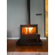 FS-042 Flame Stove Retro Lux Yüksek Verimli Döküm Odun Kömür Sobası Çift Yanmalı