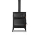 FS-045YK Flame Stove Retro Lux Emaye Fırınlı Döküm Odun Kömür Sobası Yan Kapaklı Yüksek Verimli.