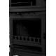 FS-045YK Flame Stove Retro Lux Emaye Fırınlı Döküm Odun Kömür Sobası Yan Kapaklı Yüksek Verimli.
