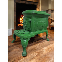 FS-059Y Flame Stove Nostalji Fransız Pik Döküm Soba: Yüksek Verimli Odun Kömür Isıtma Çözümü.